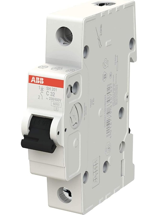 ABB SH201-C32 Miniature Circuit Breaker, 1 Pole, 32 Amp - Image 2